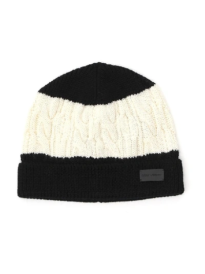 Shop Saint Laurent Knitted Beanie In Multi