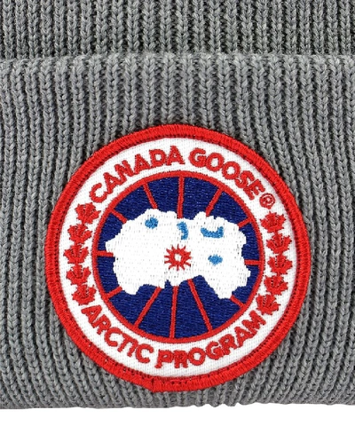 Shop Canada Goose Knitted Beanie In Grey