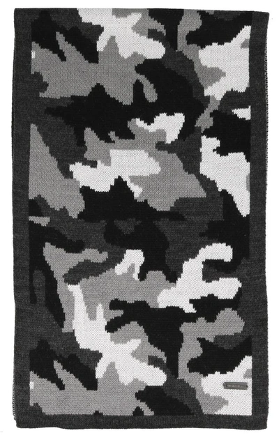 Shop Michael Kors Camouflage Scarf In Multi