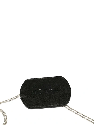 Shop Maison Margiela Pendant Necklace In Black