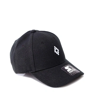 Shop Marcelo Burlon County Of Milan Logo Embroidered Baseball Cap In Black