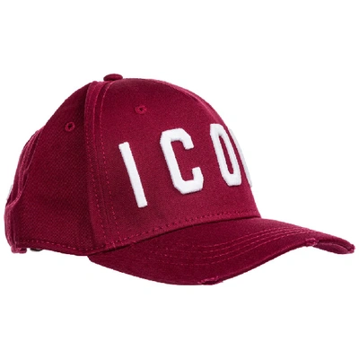 Shop Dsquared2 Icon Baseball Cap In Red