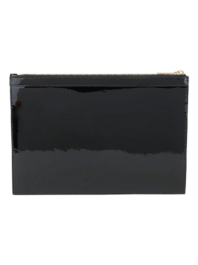 Shop Thom Browne Zipped Tablet Holder In Black