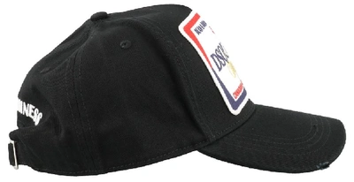 Shop Dsquared2 Logo Patch Baseball Cap In Black