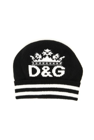 Shop Dolce & Gabbana Logo Knitted Beanie In Multi