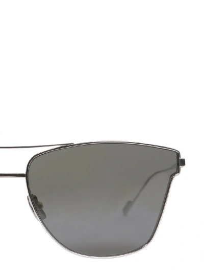 Shop Saint Laurent Eyewear Classic Sl51 Sunglasses In Silver