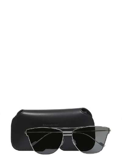 Shop Saint Laurent Eyewear Classic Sl51 Sunglasses In Silver