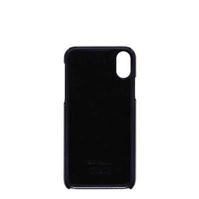 Shop Ferragamo Salvatore  Gancini Embossed Iphone X Case In Black