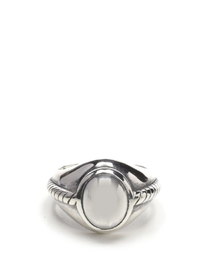Shop Ugo Cacciatori Stone Ring In Silver