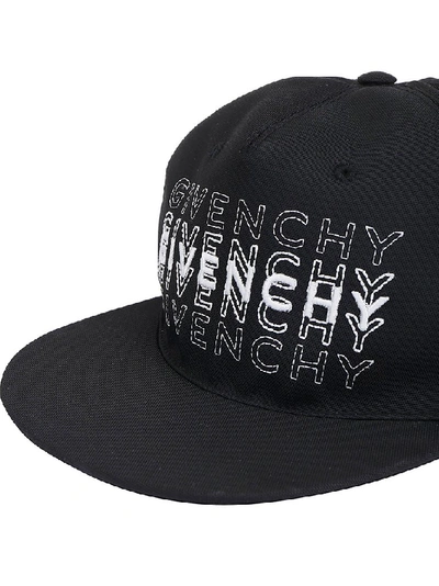 Shop Givenchy Logo Embroidered Baseball Cap In Black
