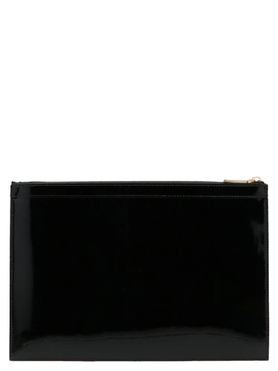 Shop Thom Browne Zipped Tablet Holder In Black