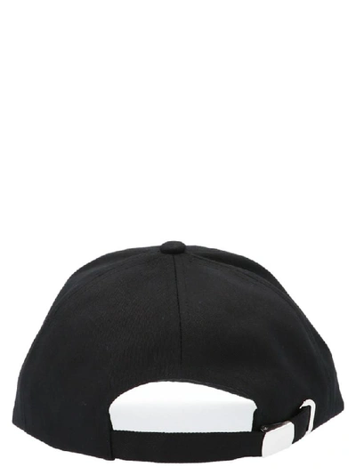 Shop Balmain Logo Embroidered Baseball Cap In Black