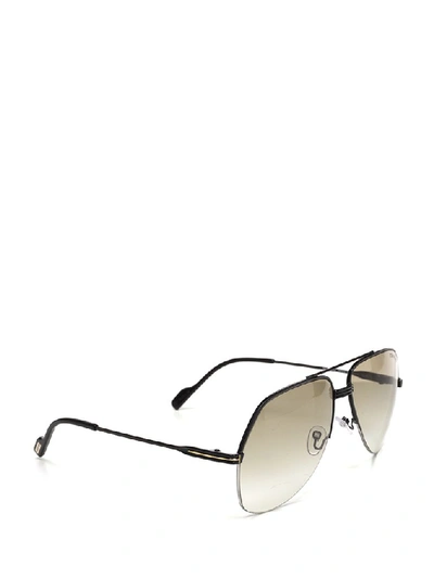 Shop Tom Ford Eyewear Aviator Sunglasses In Black