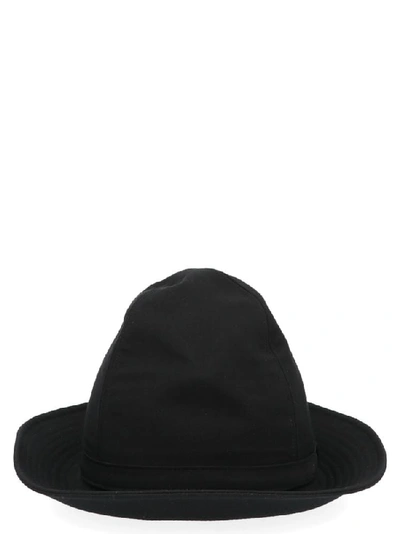 Shop Yohji Yamamoto Wide Brim Hat In Black