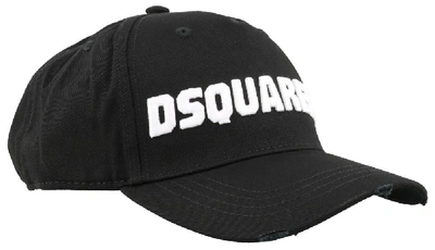 Shop Dsquared2 Logo Baseball Cap In Black