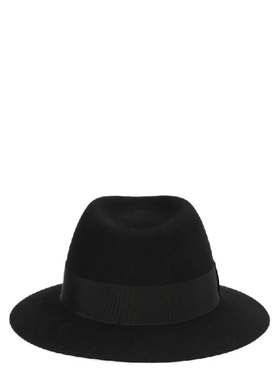 Shop Saint Laurent Fedora Hat In Black