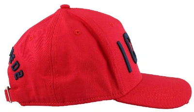 Shop Dsquared2 Icon Baseball Cap In Red