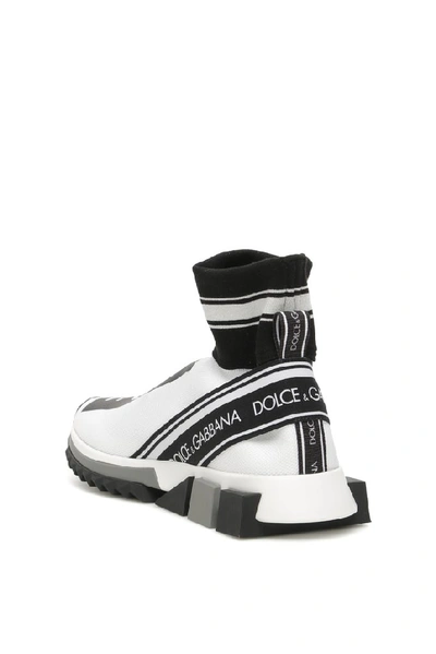 Shop Dolce & Gabbana Logo Sock Sneakers In Multi