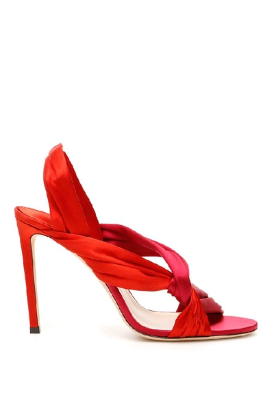 Shop Jimmy Choo Intertwined Sandals In Red