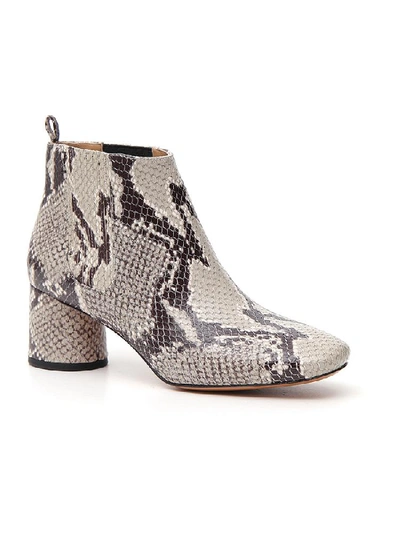 Shop Marc Jacobs Rocket Ankle Boots In Ivory Multi