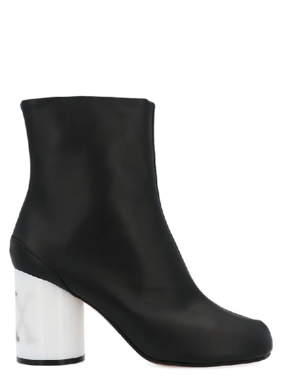 Shop Maison Margiela Tabi Hologram Heel Boots In Black