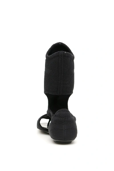 Shop Prada Stretch Sock Sandals In Black