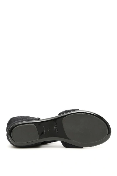 Shop Prada Stretch Sock Sandals In Black