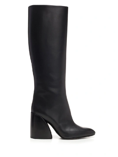 Shop Chloé Chunky Heel Boots In Black