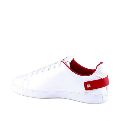 Shop Valentino Garavani Vlogo Backnet Sneakers In White