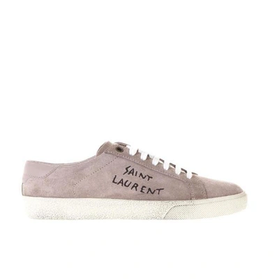 Shop Saint Laurent Court Classic Suede Sneakers In Pink