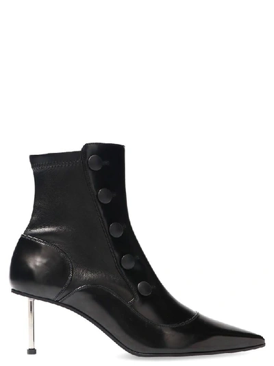 Shop Alexander Mcqueen Victorian Ankle Boots In Black