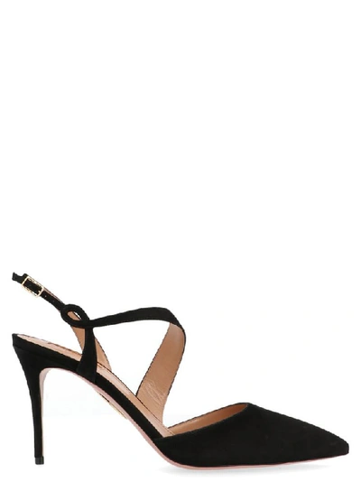 Shop Aquazzura Arden Slingback Pumps In Black