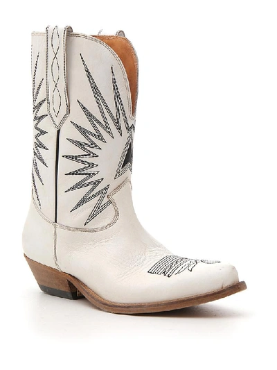 Shop Golden Goose Deluxe Brand Star Boots In White