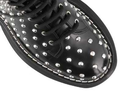 Shop Alexander Mcqueen Studded Lace In Black