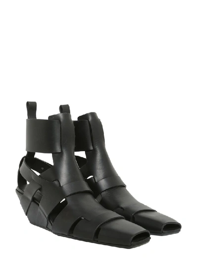 Shop Rick Owens Lazarus Sandals In Black