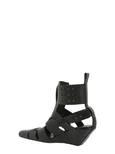 Shop Rick Owens Lazarus Sandals In Black