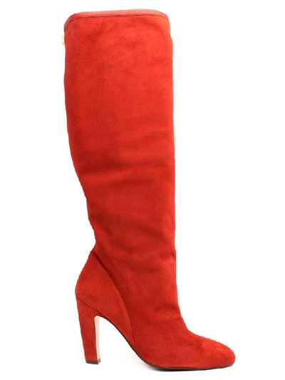 Shop Stuart Weitzman Charlie Boots In Red