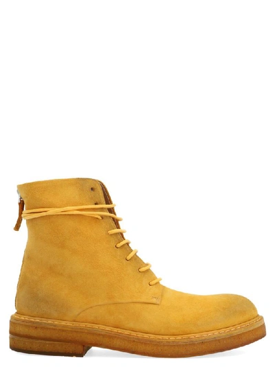 Shop Marsèll Parrucca Combat Boots In Yellow