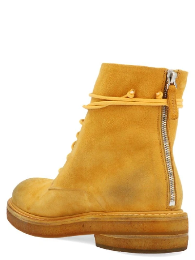 Shop Marsèll Parrucca Combat Boots In Yellow