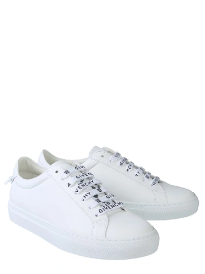 Shop Givenchy Logo Lace Detail Low Top Sneakers In White