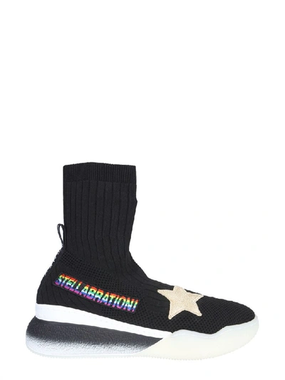 Shop Stella Mccartney Loop Sock Sneakers In Multi