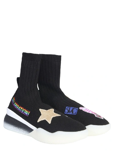 Shop Stella Mccartney Loop Sock Sneakers In Multi