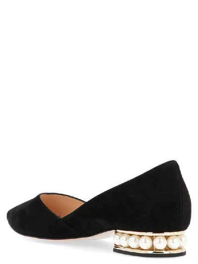 Shop Nicholas Kirkwood Casati D'orsay Ballerina Flat Shoes In Black