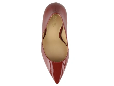 Shop Michael Michael Kors Classic Pointed Toe Pumps In Red