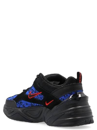 Shop Nike M2k Tekno Animal Print Sneakers In Black