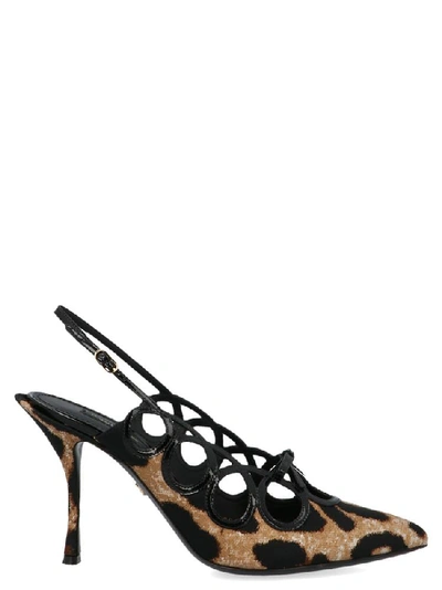 Shop Dolce & Gabbana Lori Slingback Pumps In Multi