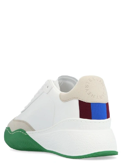 Shop Stella Mccartney Loop Lace Up Flatform Sneakers In White