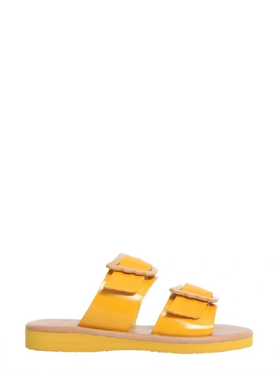 Shop Ancient Greek Sandals Iaso Sandals In Yellow