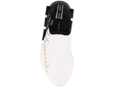 Shop Dolce & Gabbana Sorrento Logo Sneakers In White