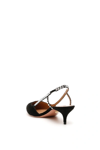 Shop Aquazzura Slingback 45 Pumps In Black